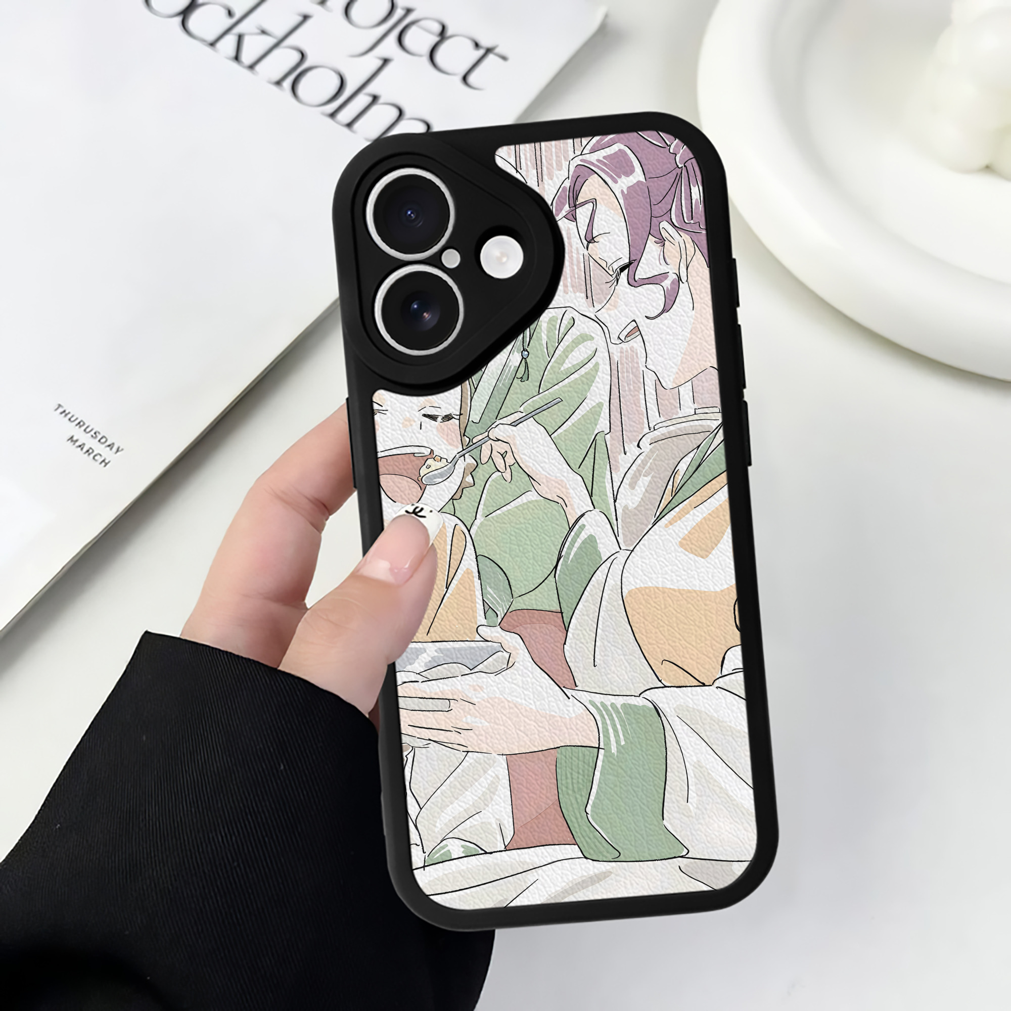 薬屋のひとりごと The Apothecary Diaries 【iPhone 16シリーズ対応】シリコンスマホケース（レザー調） 材質：シリコン